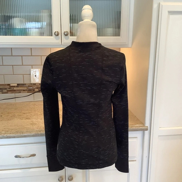 Zella Black Full Asymmetrical Zip Jacket Medium - Picture 4 of 8